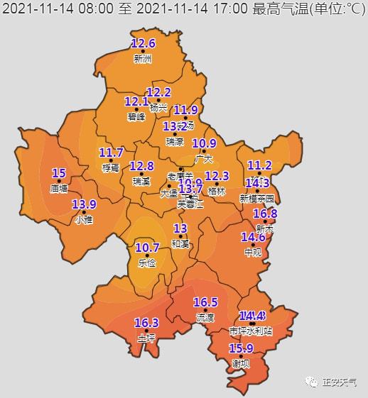 正安镇最新天气预报