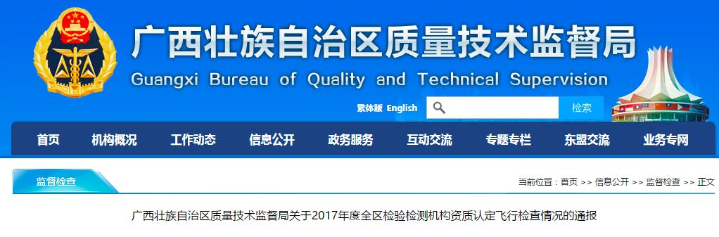 南宁市市质量技术监督局最新项目研究